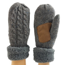 Gants unisexes en laine tricotée – Coupe-vent et chauds