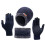 Winter-Strickmütze, Schal und Handschuhe Set 1