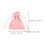 Pacote com 4 Sacolas de Presente Rosa de Flanela com Cordão 2