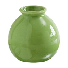 Scandinavische keramische vaas grasgroen 7 cm