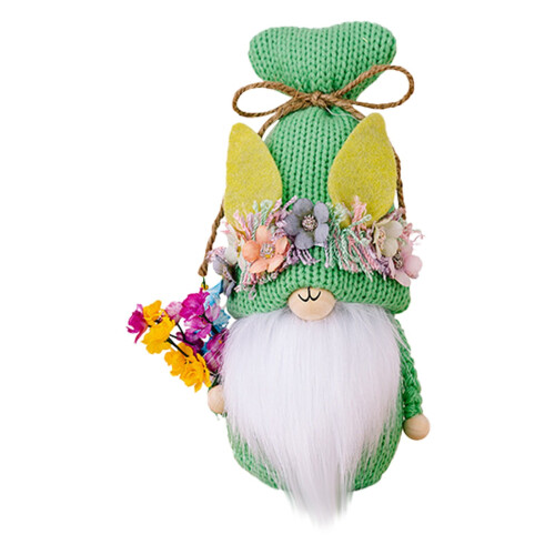 Set de decor pentru pitici de Paște cu ouă de iepuraș verde și morcovi 1