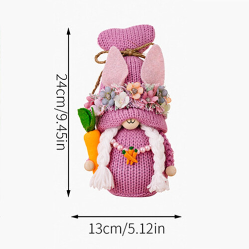 Set de decor pentru pitici de Paște cu ouă de iepuraș verde și morcovi 2
