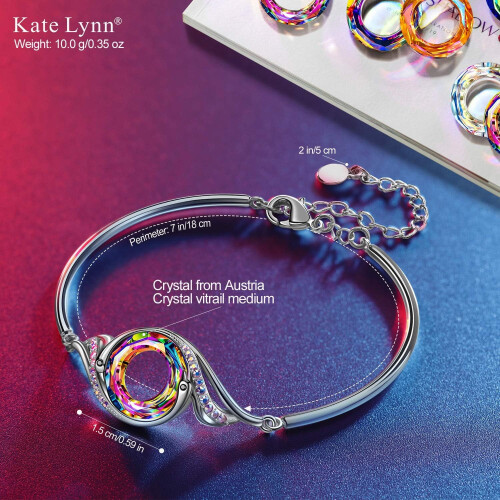 Pulsera Phoenix con cristales austriacos, ajustable. 1
