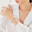 Pulsera de bambú con jade de roca – Joyería Feng Shui ajustable 3