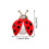 Handgemaakte vintage keverbroche – 1 stuk 3