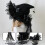 Cappello da strega nero con fiocco e pizzo per adulti 5