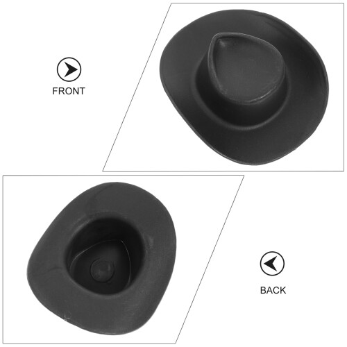 Mini cappelli da cowboy neri – 40 pezzi 1