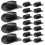 Mini cappelli da cowboy neri – 40 pezzi 3