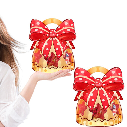Sacolas de Natal reutilizáveis com tema de Papai Noel, com zíper e 1