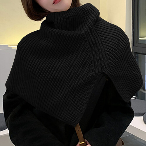 Cachecol triangular de lã para mulheres, ideal para o inverno. 1