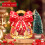 Sacolas de Natal reutilizáveis com tema de Papai Noel, com zíper e 4