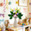 Easter Egg Decorative Stem 11 inch Colorful Speckled with 3