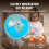 Globo educativo iluminado de 13 polegadas com luz LED 3