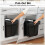 Homcom HOMCOM Kitchen Cupboard Bin with 40L Dual Compartment, Pull Out Bin, Black 3