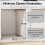 Homcom HOMCOM Kitchen Cupboard Bin with 40L Dual Compartment, Pull Out Bin, Black 5