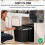 Homcom HOMCOM Kitchen Cupboard Bin with 40L Dual Compartment, Pull Out Bin, Black 6
