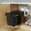 Homcom HOMCOM Kitchen Cupboard Bin with 40L Dual Compartment, Pull Out Bin, Black 8