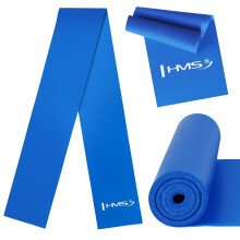 Fascia di resistenza fitness blu, 1200 x 120 x 0,5 mm