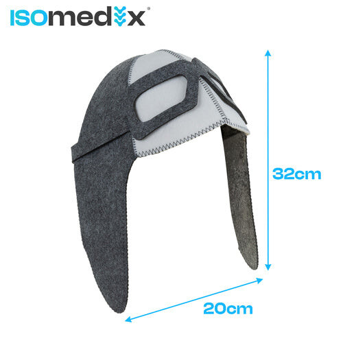 Cappello da sauna, stile aviatore, 100% feltro, taglia universale 1