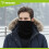 Men's Black Scarf, Universal Size, Warm Polyester 6