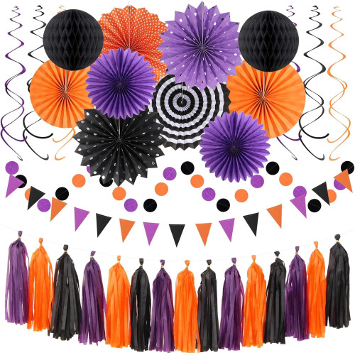 Halloween festdekorationer sæt – 33 dele