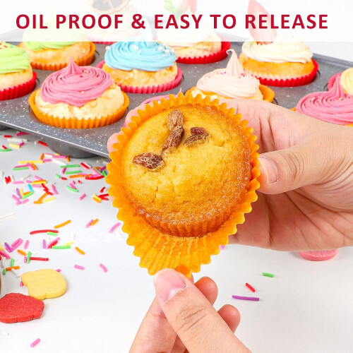 Cupcake-Förmchen aus Naturpapier, 500er-Packung 1