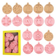 Emporte-pièces de Noël, moules à fondant en relief, 12 pièces