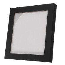 Zwarte houten cd-lijst/display 15,6 x 15,6 cm