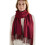 Bufanda/chal extralarga de viscosa para mujer - Rojo oscuro 3