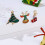 Conjunto de broches de Natal para mulheres, com strass, 3 peças. 2