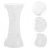 Jarrón de flores de plástico blanco de 17x8x8 cm. 1
