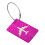 Aluminium bagagelabel, roze, 1 stuk 1