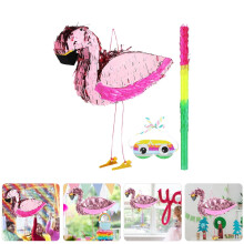 Flamingo Piñata Pink Tropical Party Decoration Set