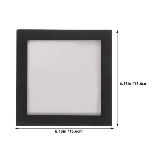 Zwarte houten cd-lijst/display 15,6 x 15,6 cm 1