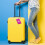 Aluminium bagagelabel, roze, 1 stuk 3