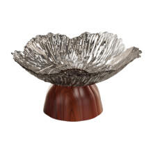 Babhla Torthaí le Cos - Tráidire Freastail Liath Nua-Aimseartha, 24cm
