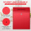 Metal Wall-Mounted Lockable Mailbox 15 x 12 x 4 in 3