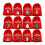 12 Sacolas de Presente de Natal de Pelúcia com Cordão 1