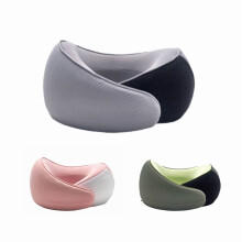 Nackenkissen aus Memory-Schaum für Reisen – Ergonomische Y-Form, Grau