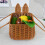 Panier de Pâques tissé à la main, léger et portable1 6