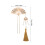 Ensemble de pinces à cheveux à pompon en métal doré 2