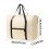 Bagagetas, beige, polyester, opvouwbaar, grote capaciteit 3