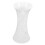 Jarrón de flores de plástico blanco de 17x8x8 cm. 4