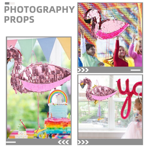 Flamingo Piñata Rosa Papper 42x29x8cm 1