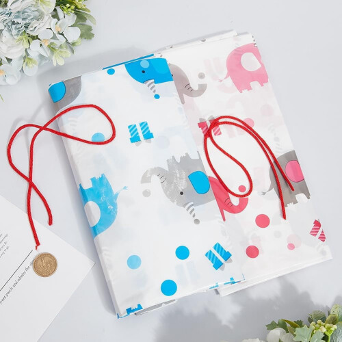 Sacolas grandes para presentes de Natal, 55x36 polegadas, com amarras (2 unidades) 2