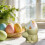 Ceramic Rabbit Egg Cup – 7.5 cm Easter Kitchen Decor 4