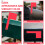 Rød akryl postkasseflagg erstatning 15x7cm 5