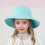 Chapéu de bebê estilo bucket com proteção UPF50+, aba larga e ajustável em mistura de algodão. 3