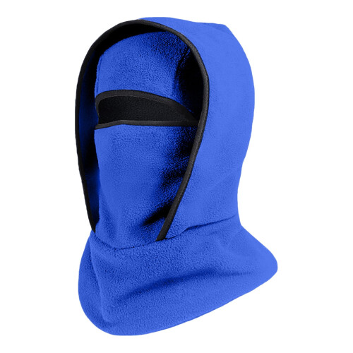 Ensemble pull-over bleu bonnet et écharpe en maille pour femme
