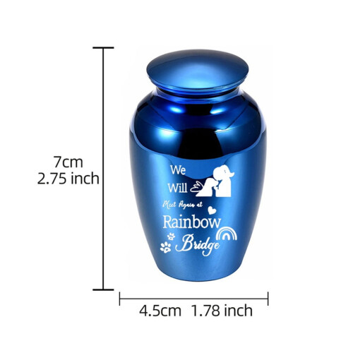 Urne funéraire pour chiens et chats, plaquée or, 1 pièce 2